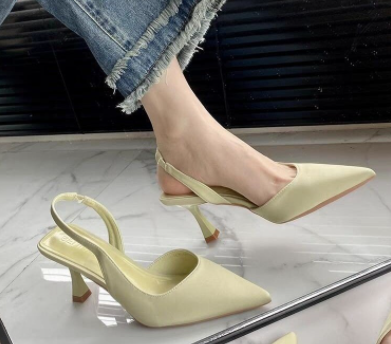 Closed Toe Back Strap Solid Color Women's Shoes Sandals