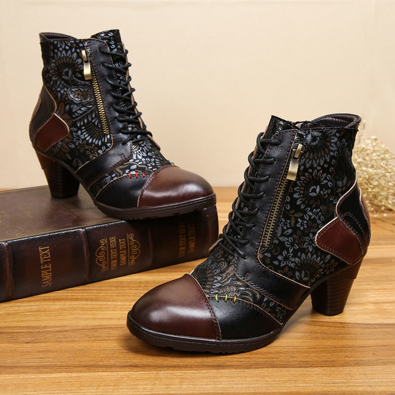Ethnic Women's Vintage Leather Boots