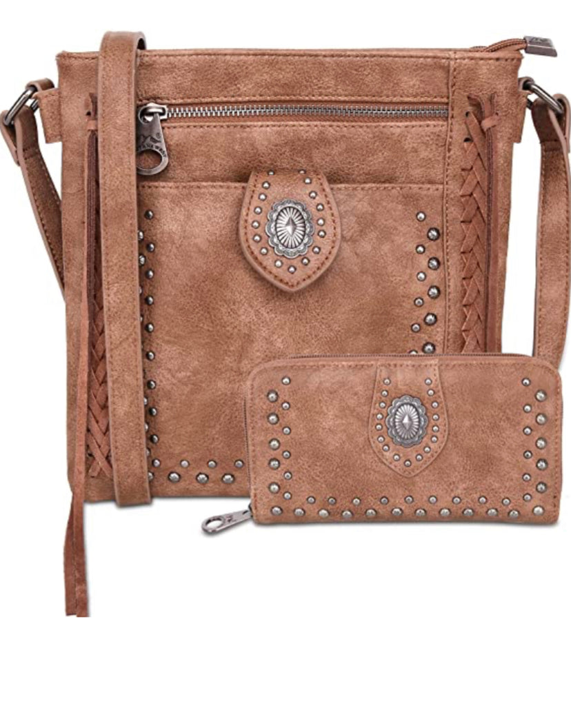 Montana West Leather Crossbody Bag Collection Concealed Carry Bag For Women Western Shoulder Bag