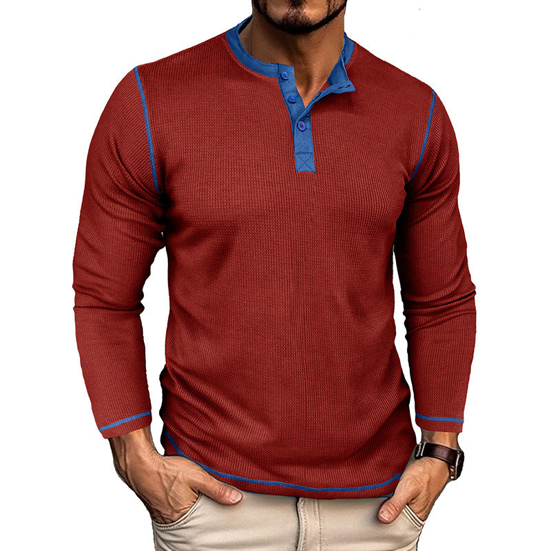 Color Matching Tough Guy All-match Men's Long Sleeve