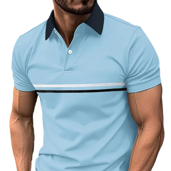 Polo Shirt Button Stitching Men's Sports