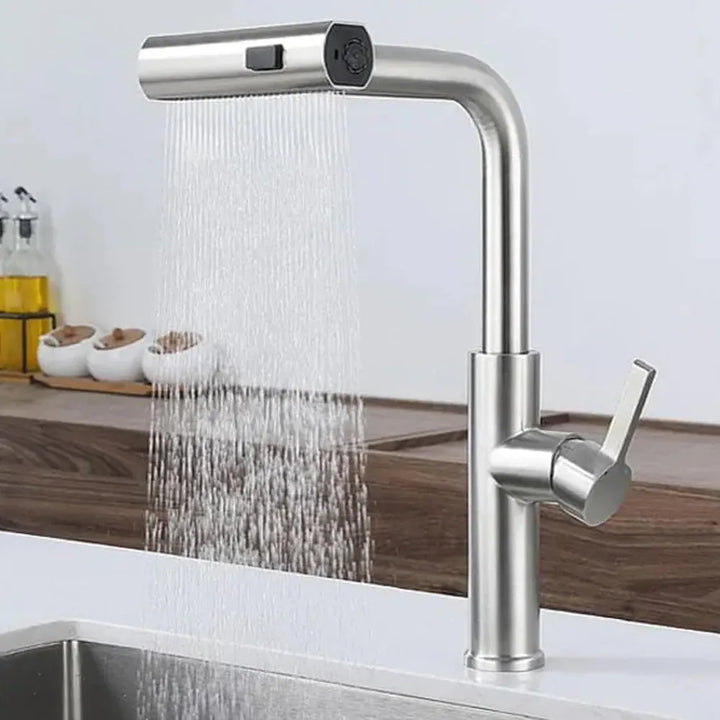 Waterfall Kitchen Faucet 2023 New Splashproof Extension Faucet Aerator Large Water Flowing Sink Tap Universal Rotating Bubbler