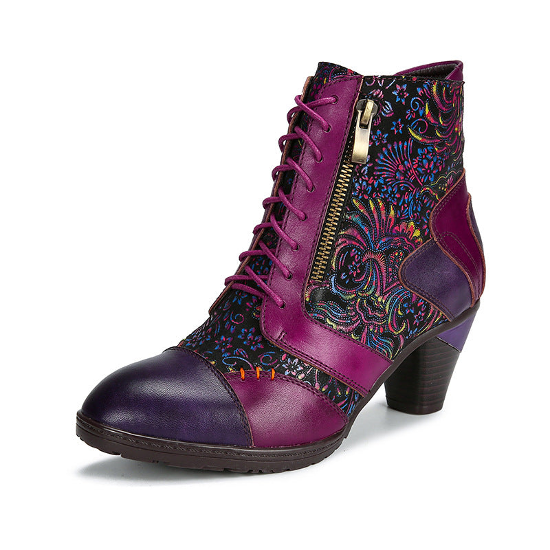 Ethnic Women's Vintage Leather Boots