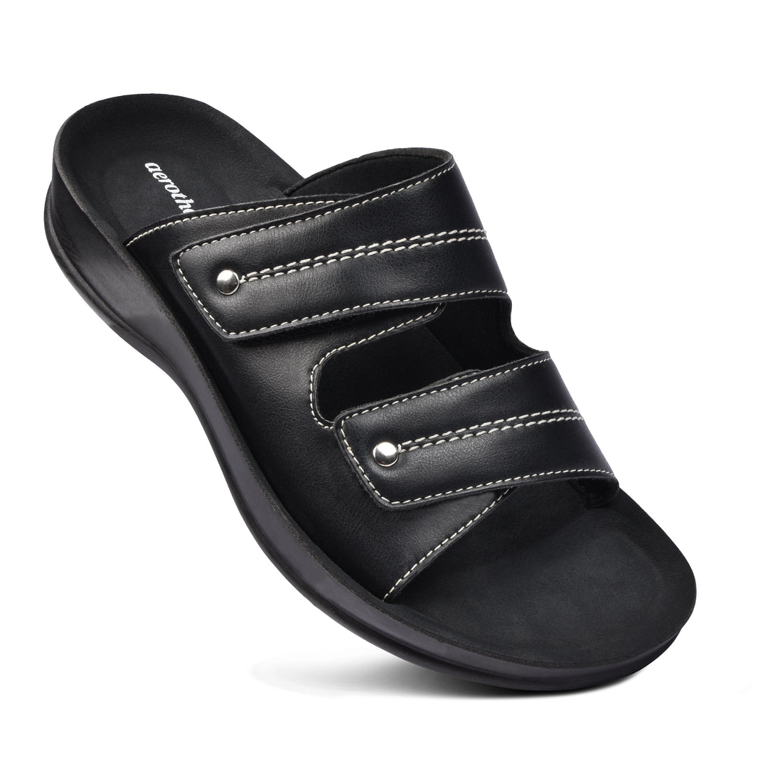 Aerothotic Quinn Women's Velcro Strap Slide Sandals
