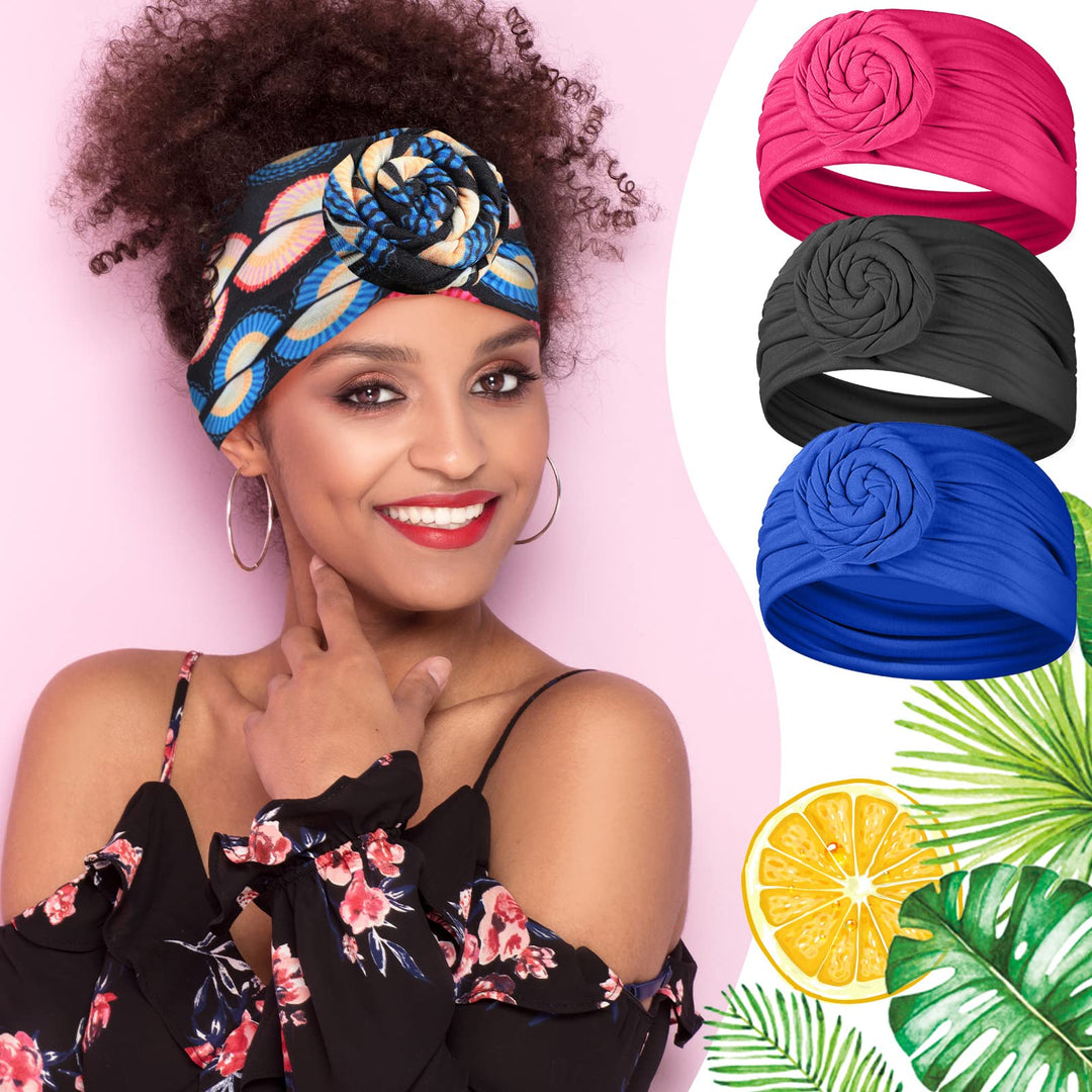 Twisted Wide Knotted Headwrap for Black Women (Elegant Style)
