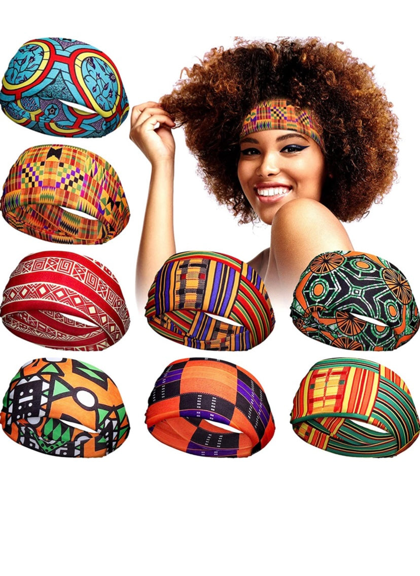 Classic pattern African headbands