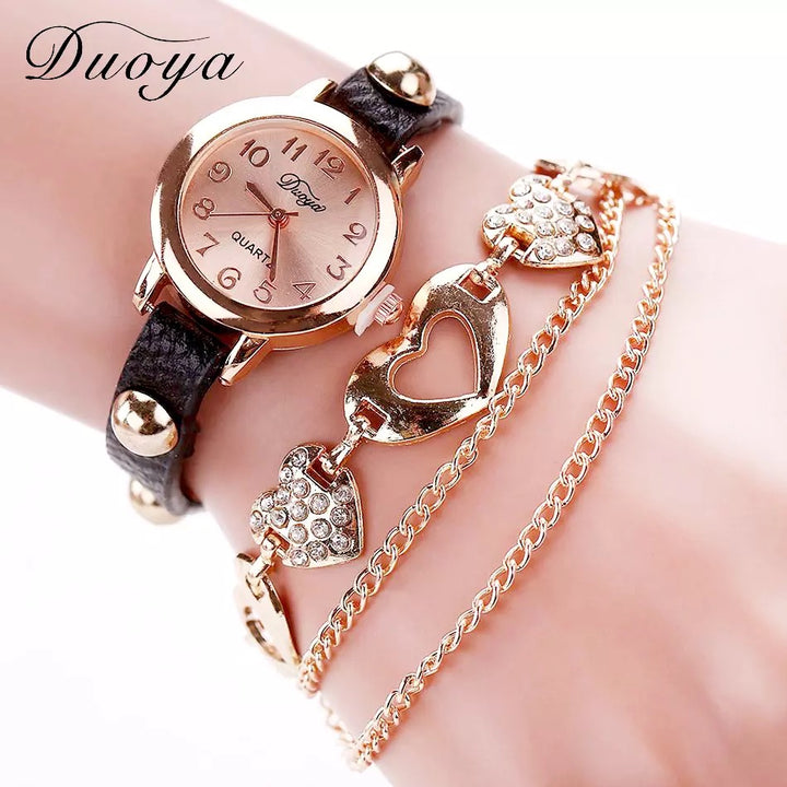 Duoya charm watches bracelets