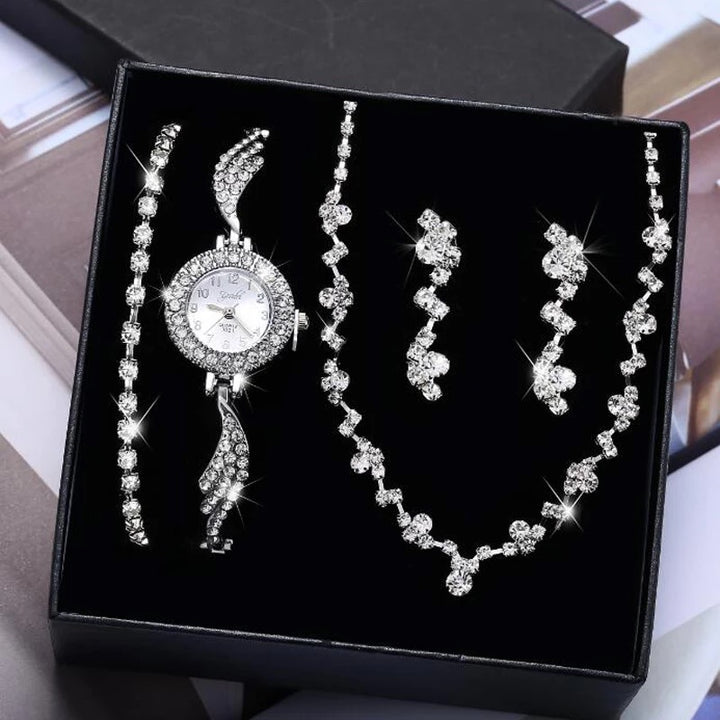 Silver Watch set for Women