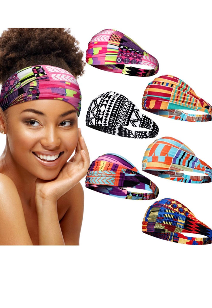 African Bohemia print headband