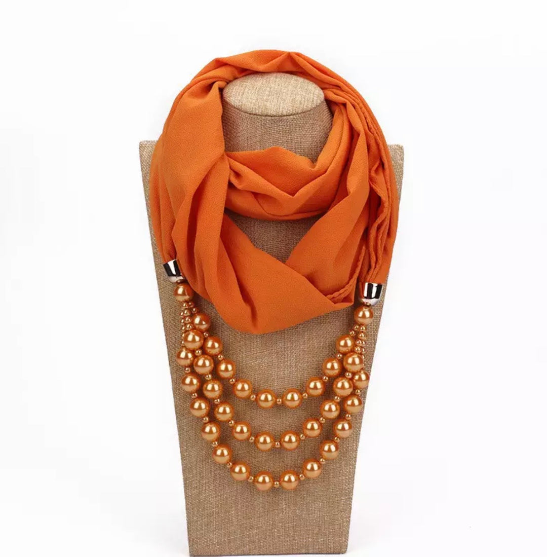 Pendant scarves necklaces