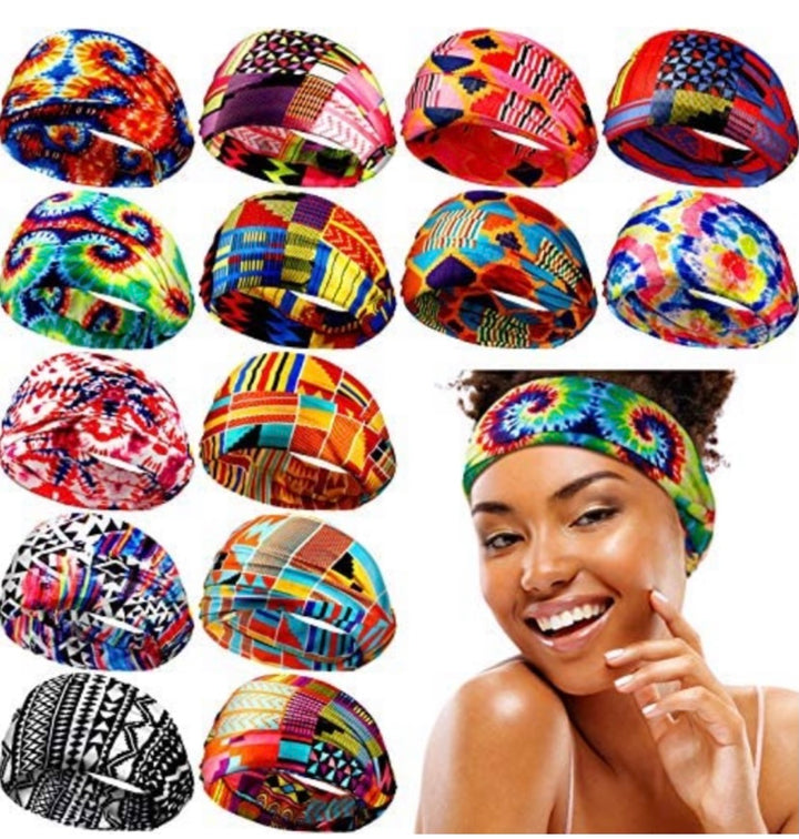 14 Pieces African HeadbandS