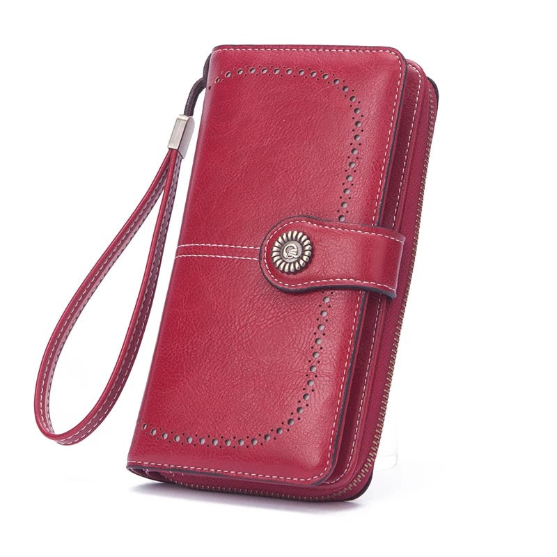 Woman large capacity wallet red