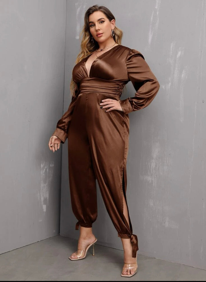 Sexy Brown jumpsuit