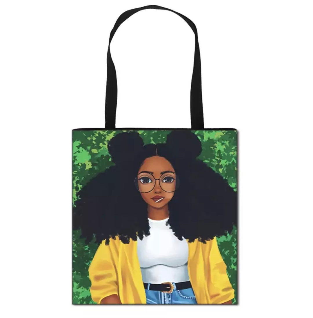 AFRO LADY TOTES