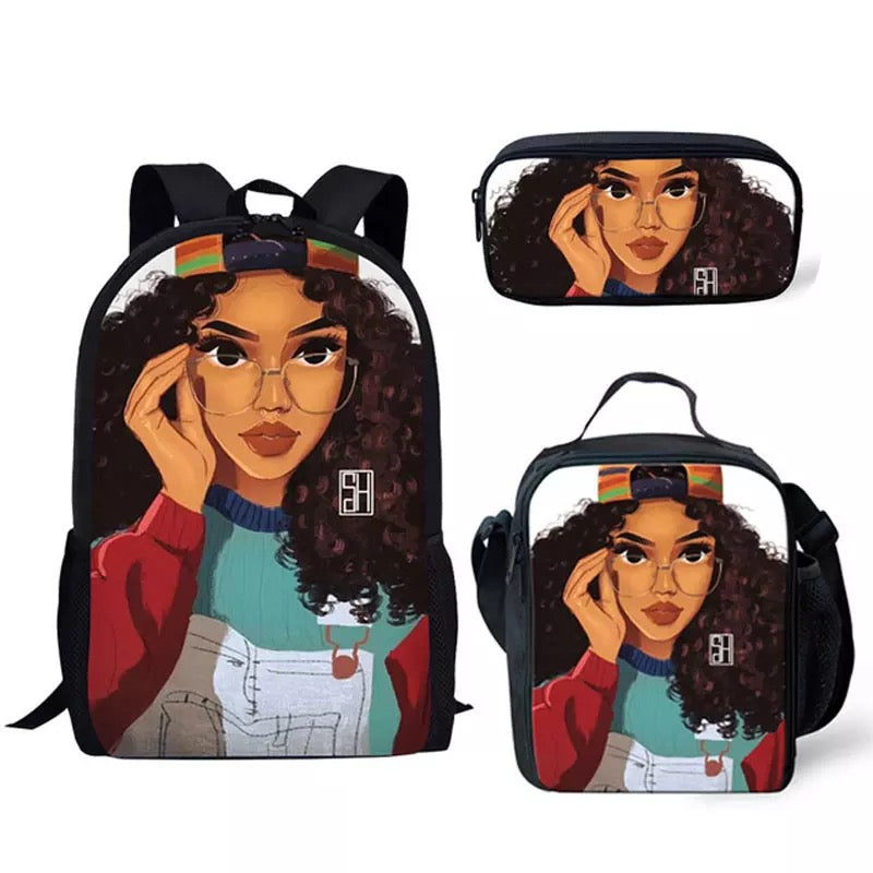 Astronaut backpack set for girls